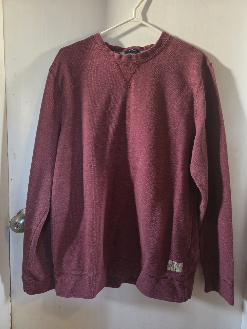 Women's Maroon Crewneck Sweatshirt - Classic Everyday Pullover